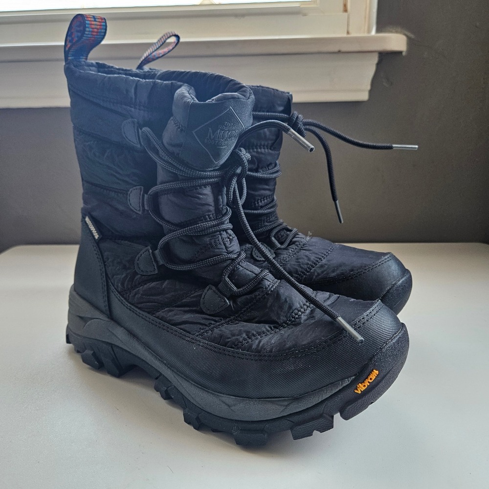 Muck Boot Company Arctic Ice Nomadic Sport Womens 7 Black Waterproof Winter Snow